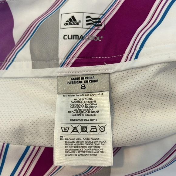 Adidas Climacool women’s white and purple golf skort size 8 - Picture 8 of 9